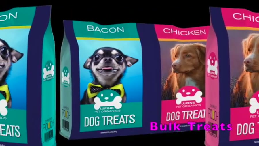 Dual Chamber Pouch for Pet Treats